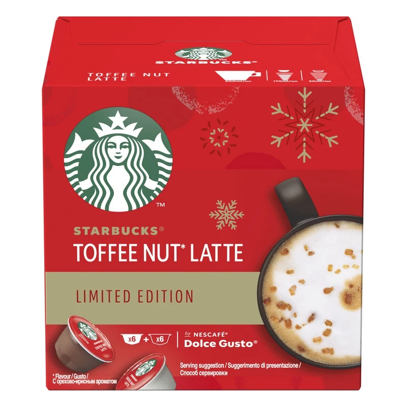 Кофе в капсулах Starbucks Toffee Nut Latte Limited Edition для системы NESCAFÉ Dolce Gusto 12 капсул - купить