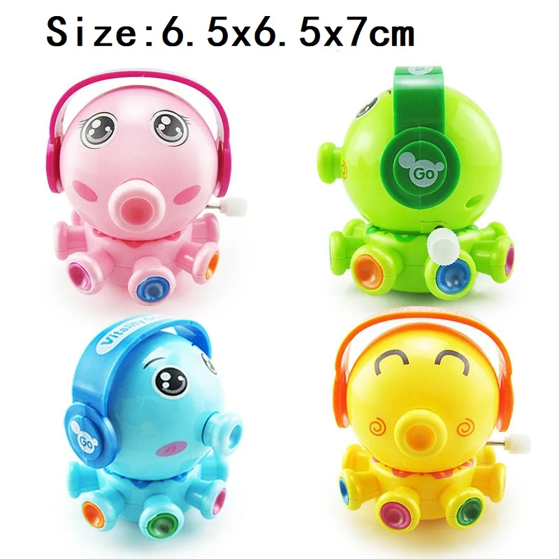 1pc random color Заводные животные игрушки Детские классические милые Мультяшные заводные дети бегущий крокодил Осьминог детские развивающие игрушки подарок на день рождения - Цвет: 1pc random color