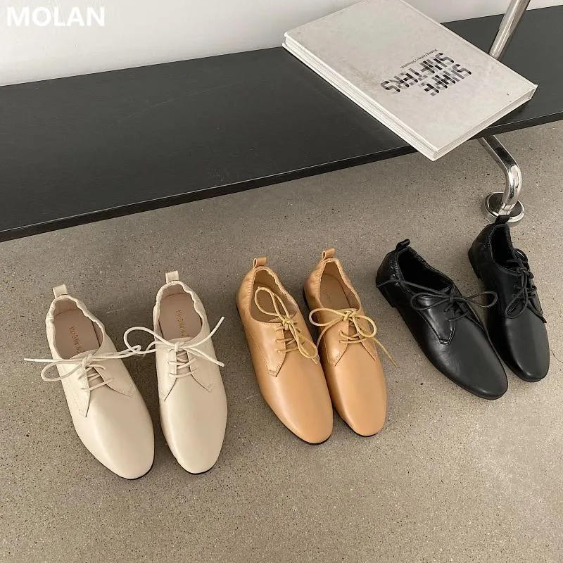 Дизайнерский осенний качественный родительский кожаный мокасин бренд MOLAN с