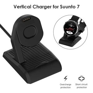 new usb charger cable cradle smart watch charging dock station for suunto 7 smartwatch replacement charging stand adapter free global shipping