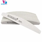 Пилка для ногтей, 50 шт., мощная, толстая, деревянное для маникюра, наждачная бумага, пилка для ногтей, Полировочная, серая, с лодкой, инструмент для ухода за ногтями