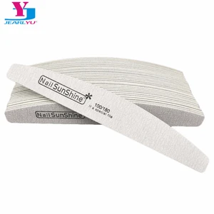 Пилка для ногтей, 50 шт., мощная, толстая, деревянное для маникюра, наждачная бумага, пилка для ногтей, Полировочная, серая, с лодкой, инструмент для ухода за ногтями