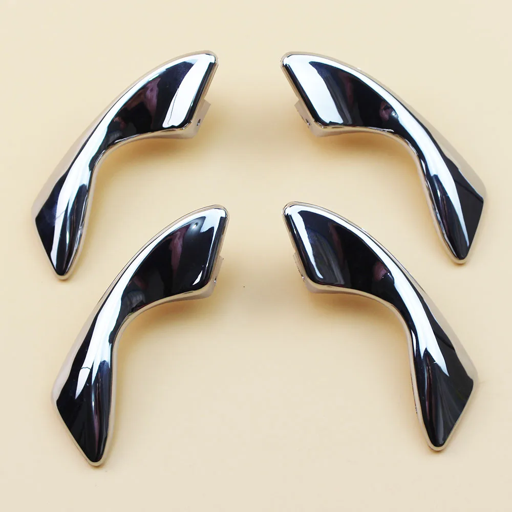 A Set of 4Pcs Автомобильная Хромированная передняя ЗАДНЯЯ Левая Правая внутренняя дверная ручка с зажимом для JAC J3 J3S Turin 2009~ 6105230U8010 - Цвет: A Set of 4Pcs