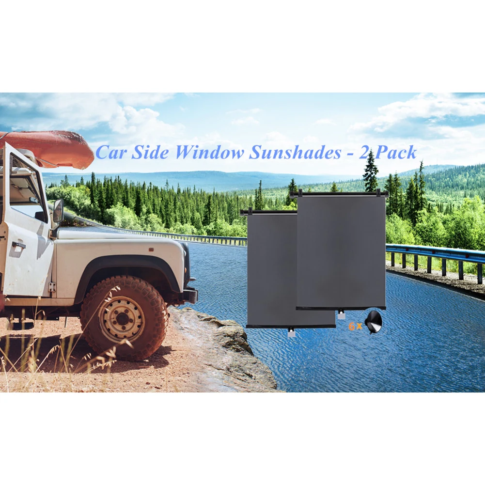 

Car Sun Shade Side Window Cover Automatic Roller Car Telescopic Retractable Block Auto Sun Insulation Sunshade Exterior Cover