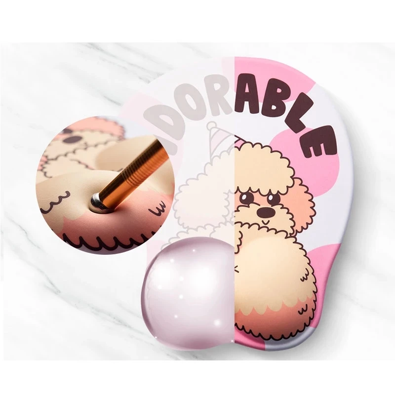 Эргономичный коврик для мыши с поддержкой запястья мягкий силиконовый гелевый