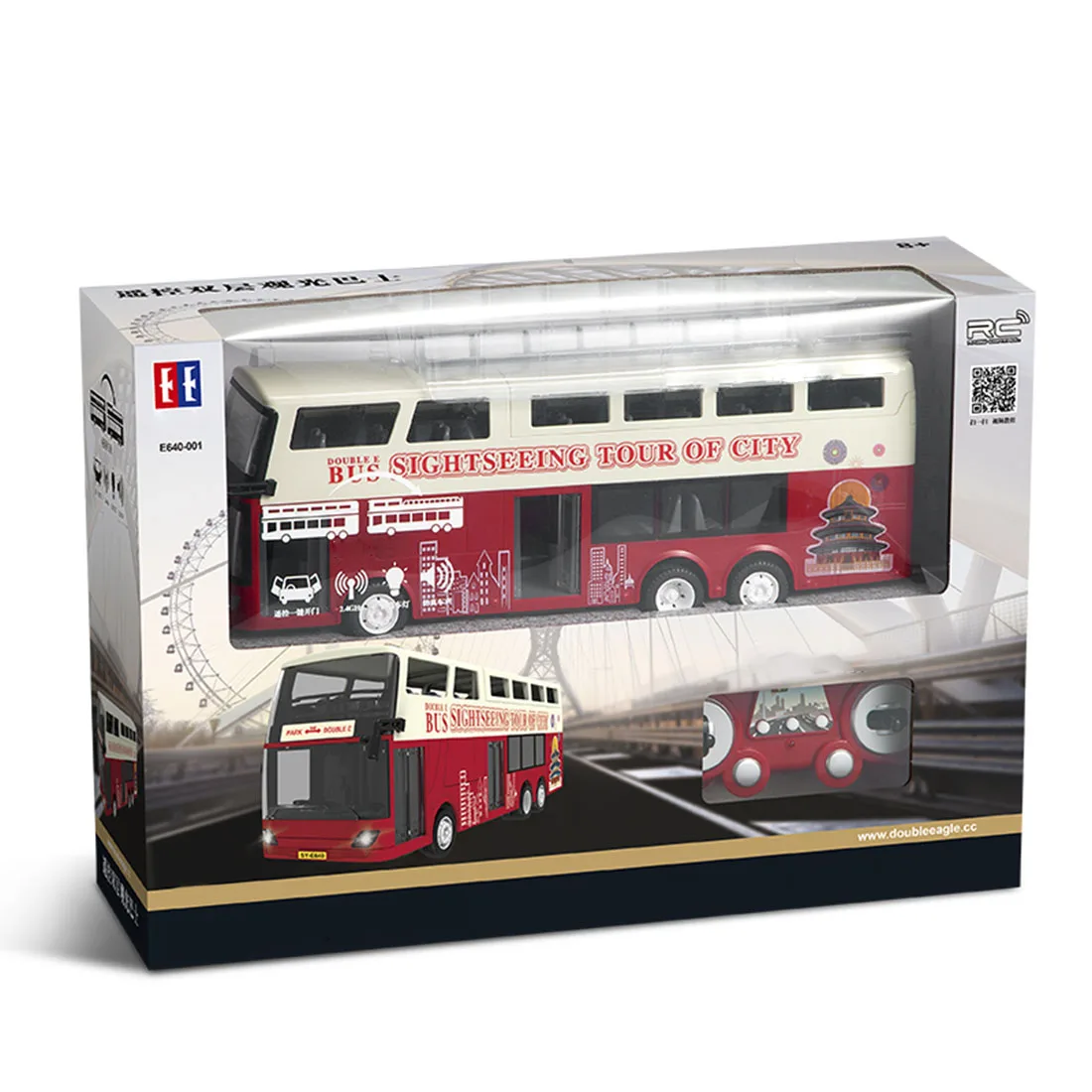 Моделирование RC двухэтажный экскурсионный автобус модель городского автобуса