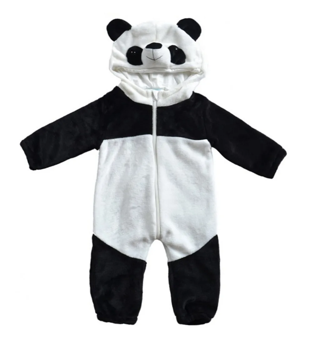 Детский комбинезон с длинным рукавом пандой |