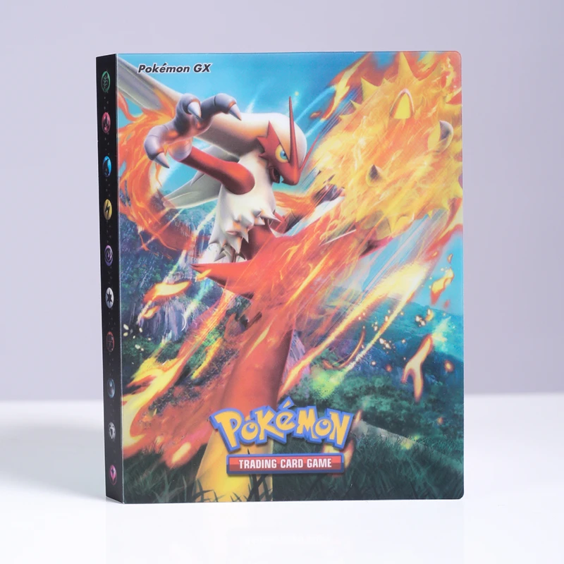 

Frane Pokemon Coloring Book Cards Binder Collections Cool Folder Notebook Protection Top Loaded List Toys Gift for Children