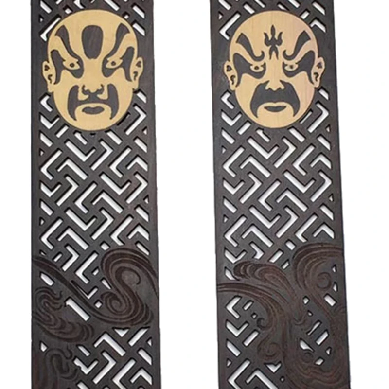 

4Pcs Retro Red Wood Bookmarks Ebony Chinese Romantic Creative Graduation Gift Wooden Bookmarks Peking Opera Bookmark