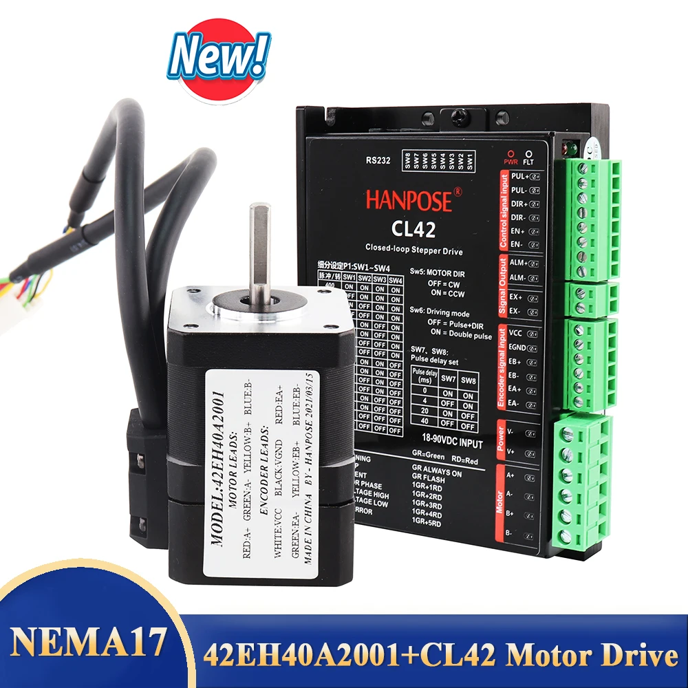 Двигатель 42EH40A2001 + приводной сервомотор CL42 NEMA 17 шаговый двигатель 2 0 А 4 Н · м и