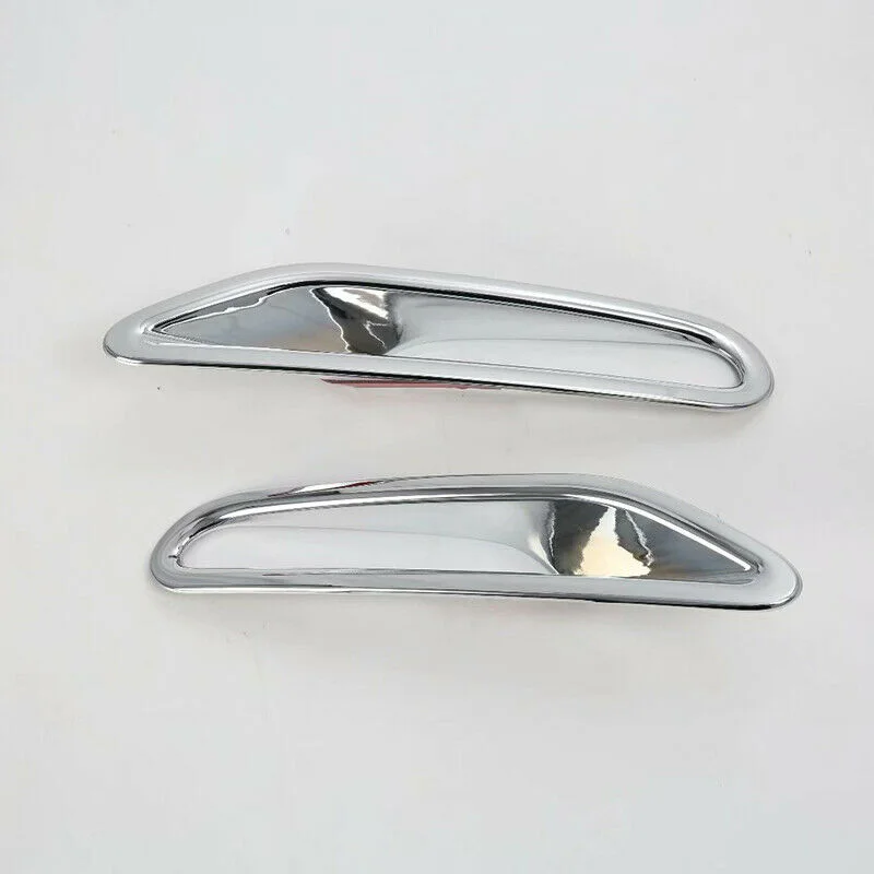 2 * Хромовая Серебряная задняя крышка для противотуманного светильника из