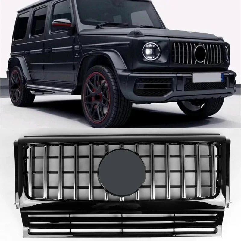 

GT-R Style vertical bar ABS Silver Grille Fit For BENZ W463 G350 G500