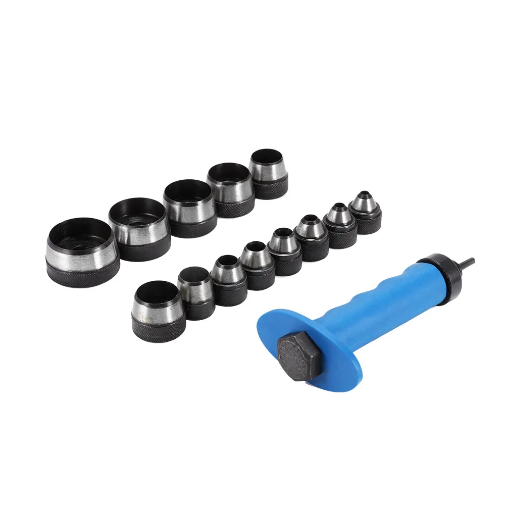 

Youool Hole Punching Tool Handle Heads Leather Grommet Hollow Punch 5-35mm Set For Leather Paper Seal Punching Film Workshop
