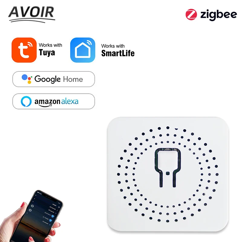 

Avoir Tuya Zigbee 3.0 Light Switch Timer Interruptor Smart Life Mini Wifi Module 16A Control Home Automation Alexa Google Home