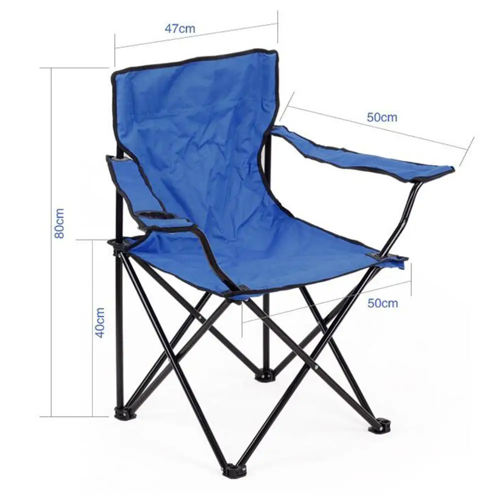 저렴한 팔걸이가 있는 야외 접이식 금속 의자, 캠핑 낚시 좌석, 휴대용 해변 피크닉 접이식 해변 의자, 여행 휴식 스탠드 도구