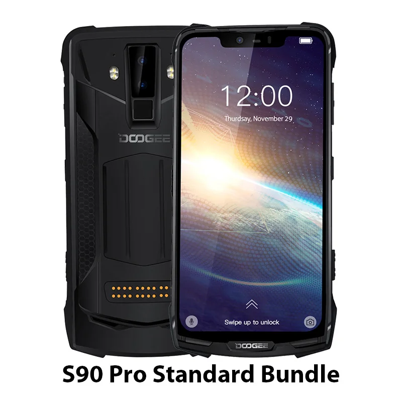 Standard bundle Doogee S90 Pro Helio P70 Восьмиядерный мобильный телефон 6 ГБ 128 ГБ модульный 6,18 FHD+ дисплей IP68/IP69K 4G LTE прочный смартфон - Цвет: Standard bundle
