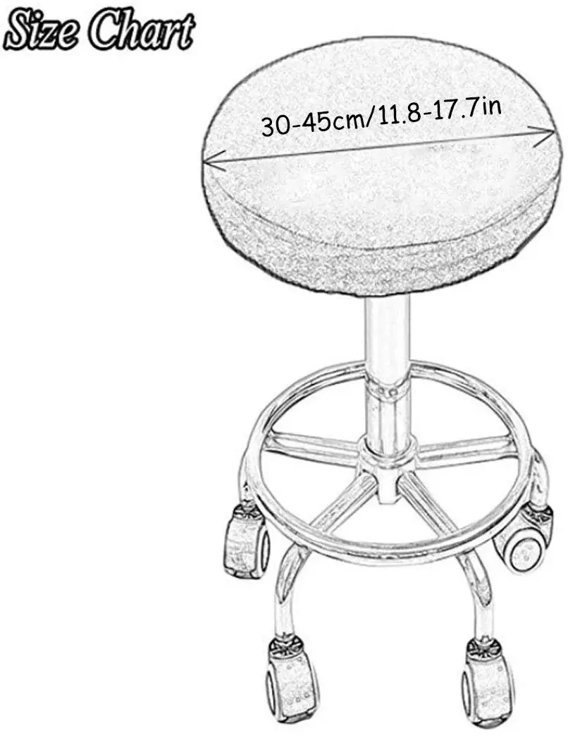 Meijuner Floral Printed Chair Cover Round Bar Stool Case Spandex Removable Dustproof For Hotel | Дом и сад