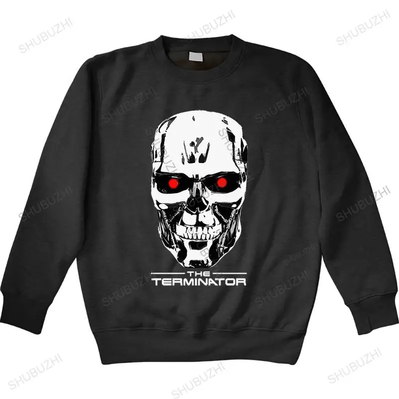 

Male Terminator 2 hoodie Men Arnold Schwarzenegger Robot Skull sweatshirt 1980'S Fashion Skeleton brand spring hoodie for boys