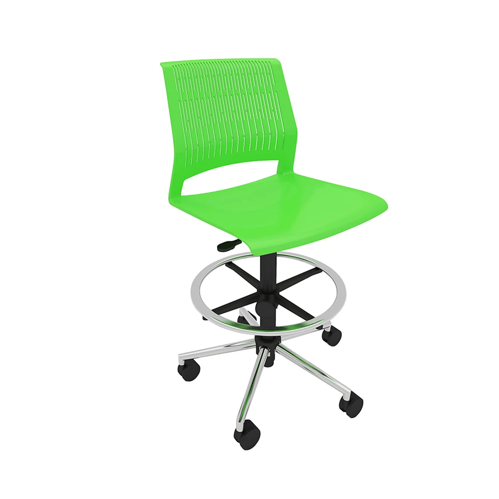 Удобное зеленое эргономичное кресло для персонала высококачественное