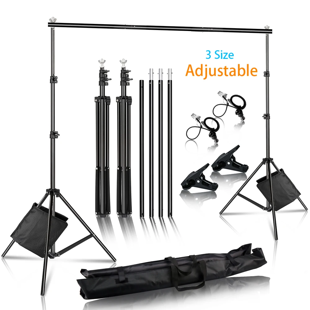 Background Stand Photography Support System Adjustable Backdrops Photo Studio Kit Chromakey Green Screen Frame | Электроника