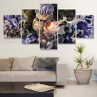 Модульные картины, 5 комплектов, холст, принты, картина курильщика, цельный настенный художественный плакат, персонаж аниме, домашний декор для гостиной, рамка