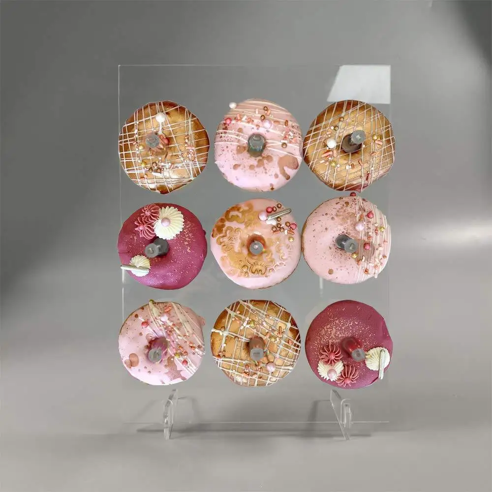 

Acrylic Donuts Holder Wedding Birthday partiy Cake Stand Transparent Decorations Acrylic Donuts Rack