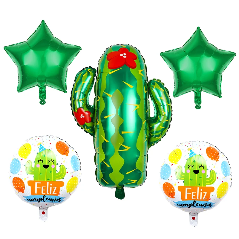 5 шт. фольгированные шары кактус надувные Классические игрушки завод воздушный