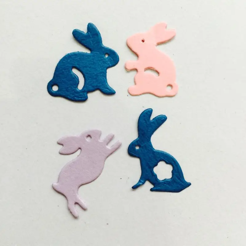 Прямая поставка милый кролик металлические Вырубные штампы трафарет для