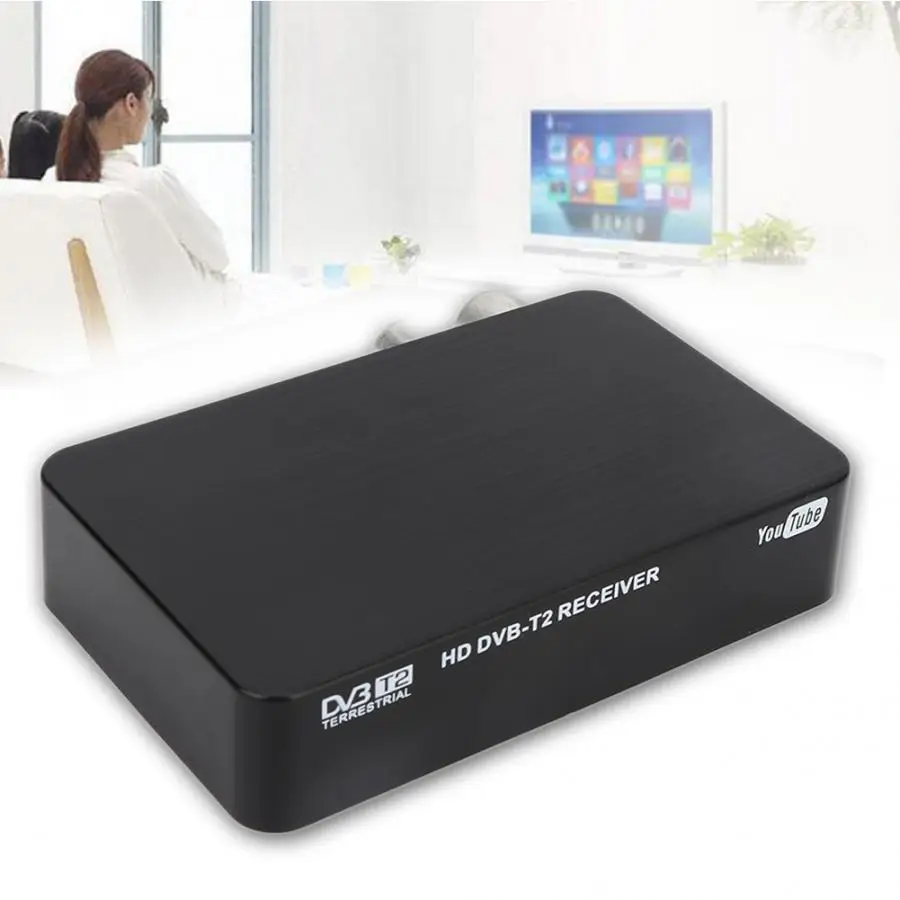 Mini HD DVB-T2 K2 WiFi Terrestrial Receiver Digital TV Box + Remote Control (100-240V) | Электроника