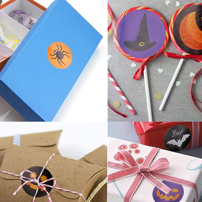 500 шт./рулон наклейки на Хэллоуин|Украшения своими руками для вечеринки| |