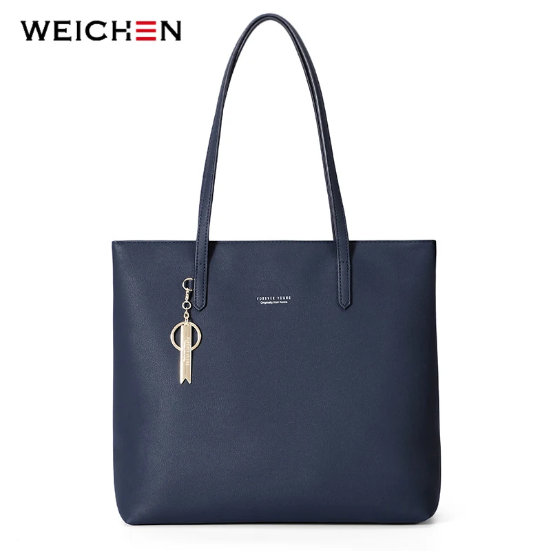 

Женская вместительная сумка-тоут WEICHEN, дамские сумочки с ручками сверху, Повседневная Большая Дорожная сумка-тоут для покупок