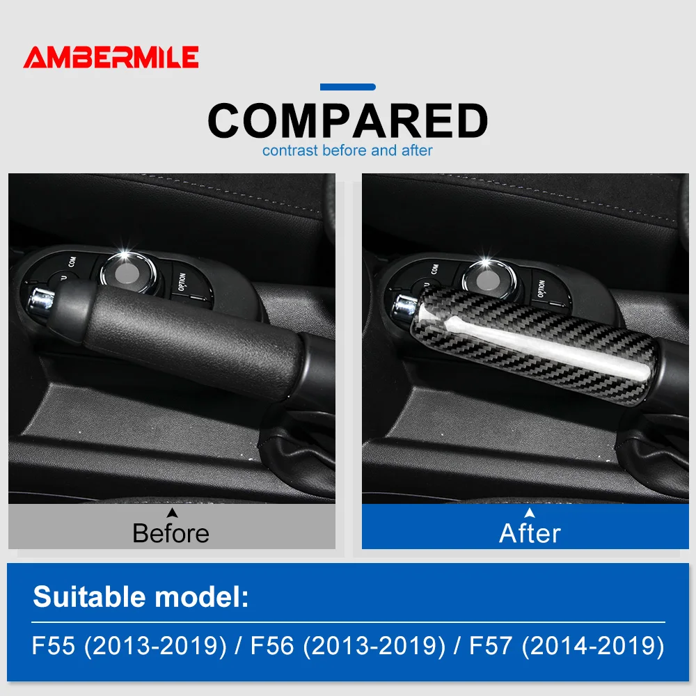 AMBERMILE твердое углеродное волокно для Mini Cooper F55 Hardtop F57 F56 аксессуары хэтчбека