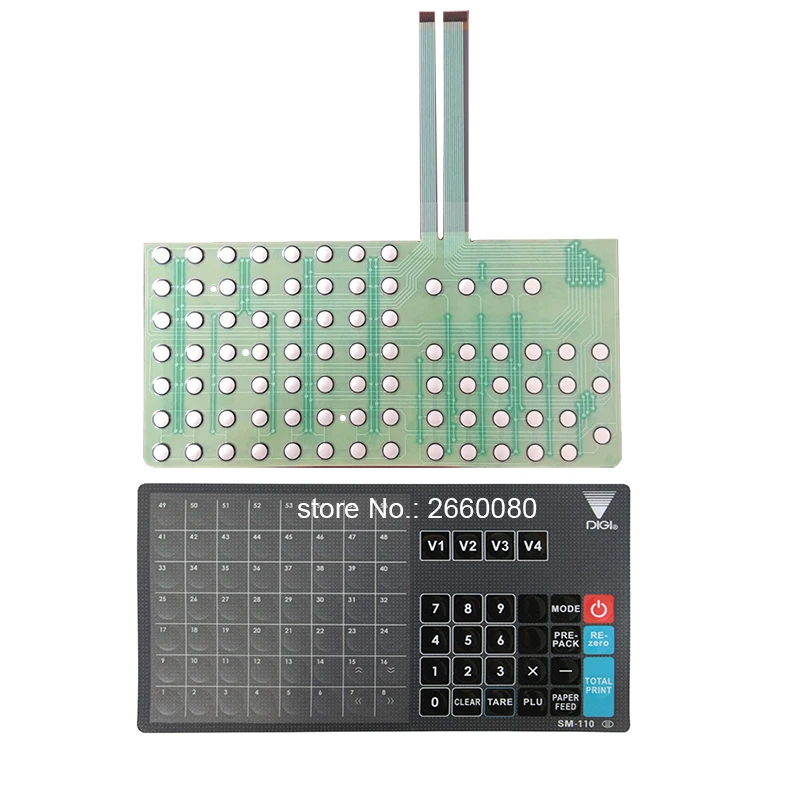DIGI SM100 Sm110 Keyboard/Keypad/Overlay and Sm--100 Circuitry for Digi Sm-100PCS PLUS Electronic Scale English Version
