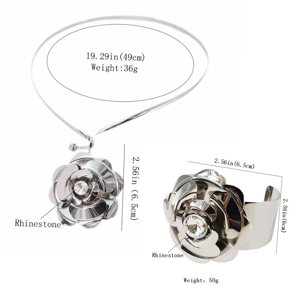 Ожерелье чокер MANILAI женское из сплава комплект колье и браслета с подвесками в