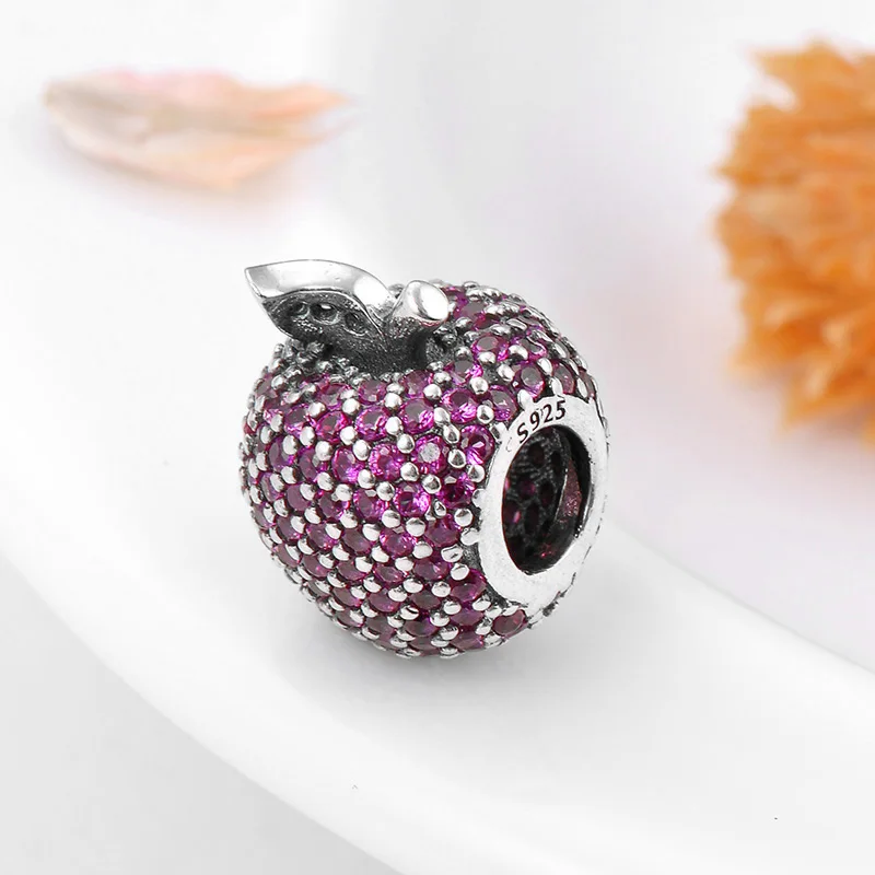 Женский браслет из серебра 925 пробы с красным Цирконом | Украшения и аксессуары