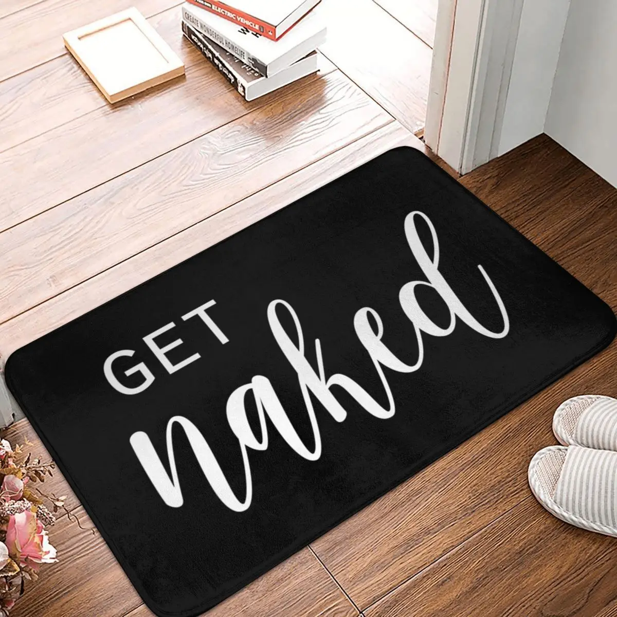

Get Naked Bathroom Doormat Carpet Mat Rug Polyester Non-Slip Floor Decor Bath Bathroom Kitchen Bedroom 40*60
