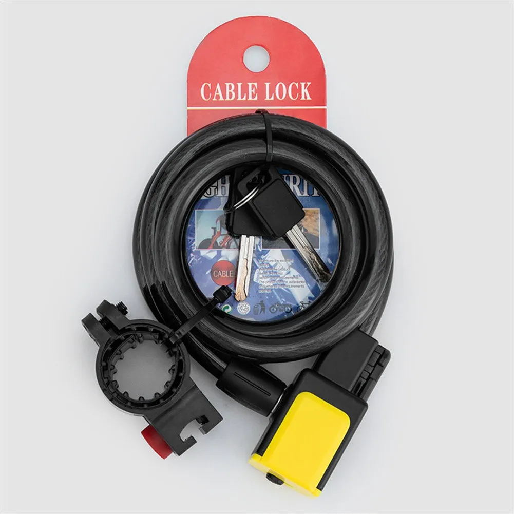 

Bike Key Lock Chain Cycling Bicycle Bike Trolly Security Steel Wire Cable Locker With Keys MTB Road Motorcycle Bike Equipment