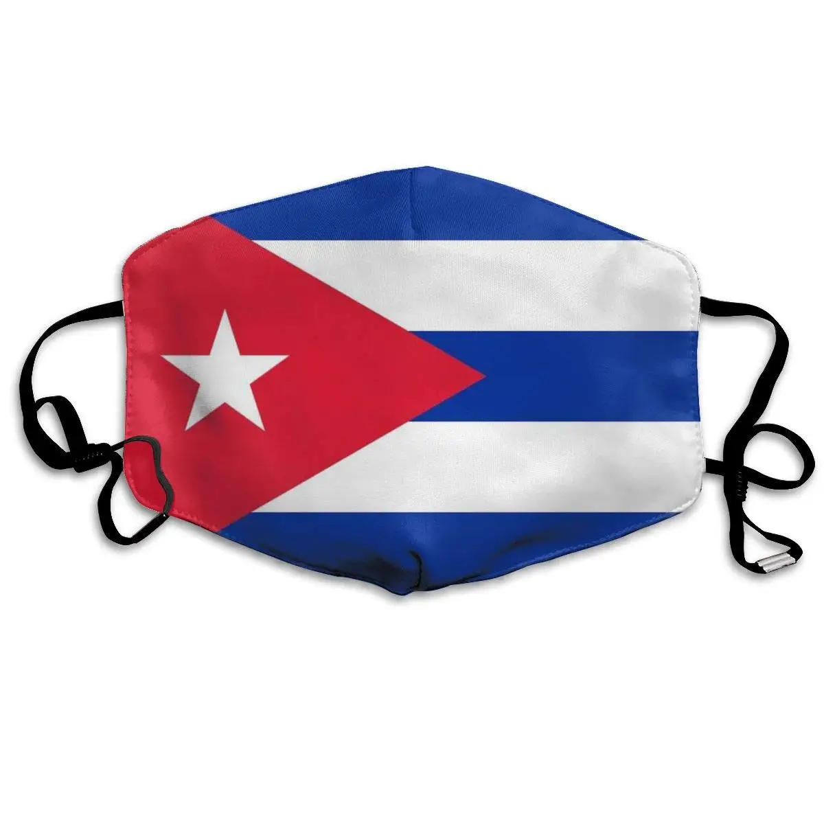 Маска для рта ежедневного одевания кубинский флаг защита от пыли Моющиеся