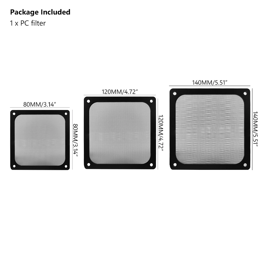 Сетчатый нейлоновый пылезащитный чехол для компьютера с магнитной рамкой 140/120/80