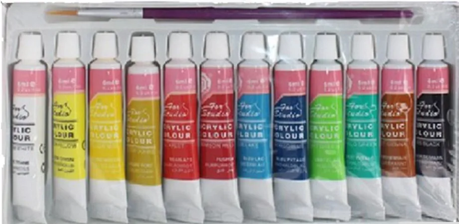 Набор акриловых красок 12 цветов|acrylic paint set|paint setacrylic |