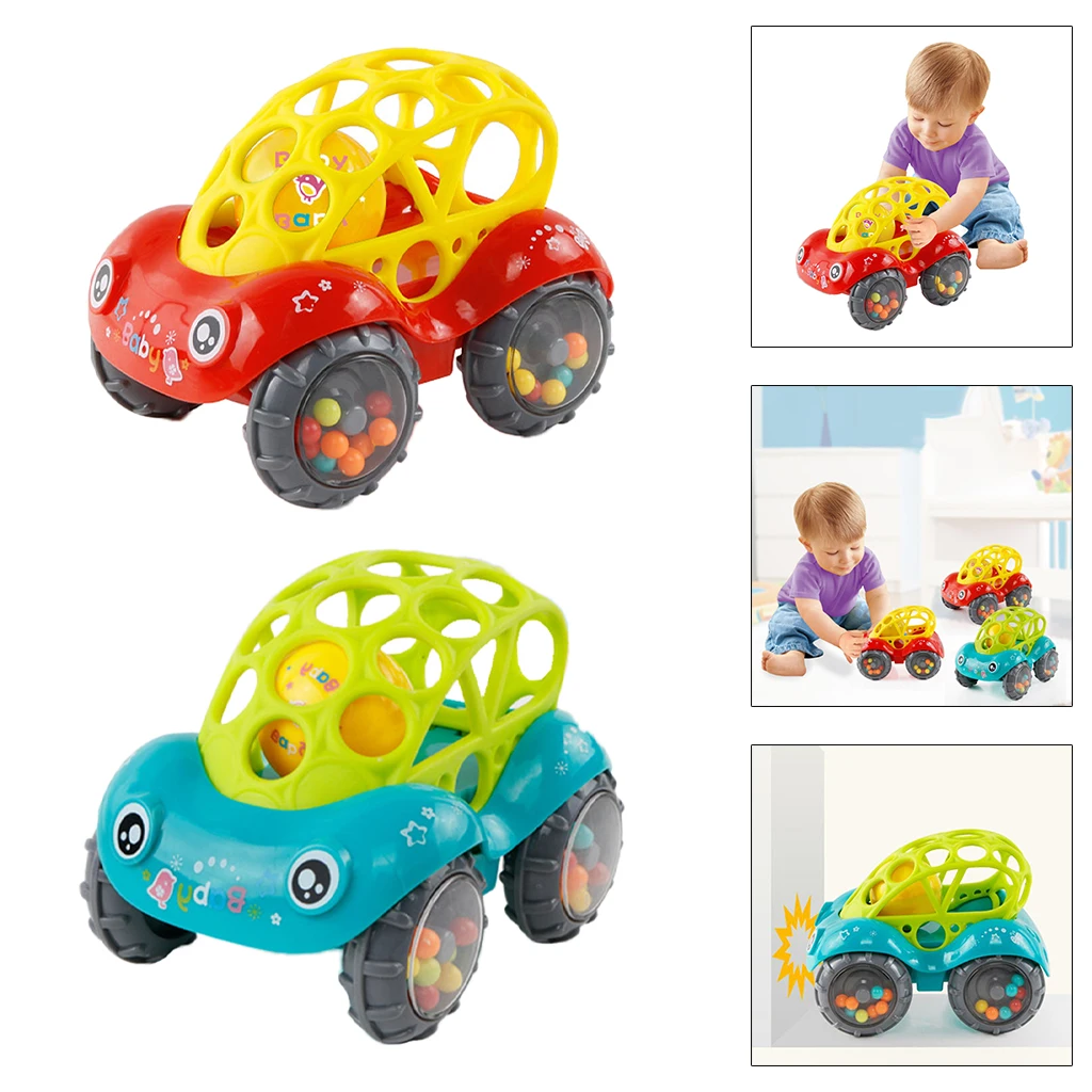 

Mini Car Toy for 1 Year Old Grip Mobile Bell Hand Catching Ball Develop Kids Skills for Toddler