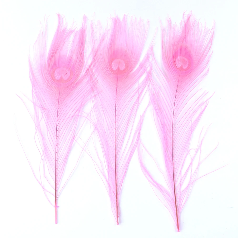 

Pink Peacock Feathers DIY Vase 25-30Cm/10-12 Inch Peacock Feathers Wedding Tables Centerpieces Decoration Wholesale 20 Pcs