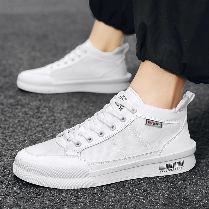 

Little White Shoes Men's Autumn 2021 New Men's Shoes Korean Canvas Shoes Trend Board Shoes Men's Casual Shoes Sapatos Lalaki