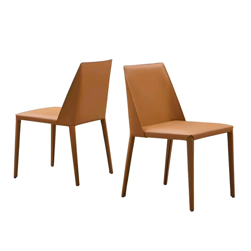 Скандинавский дизайн простой Универсальный кожаный художественный стул