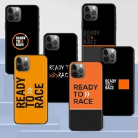 ready to race case for iphone 13 11 12 pro max xr 7 8 x 6 6s plus xs 5 5s se 2020 coque black soft phone cover silicone funda