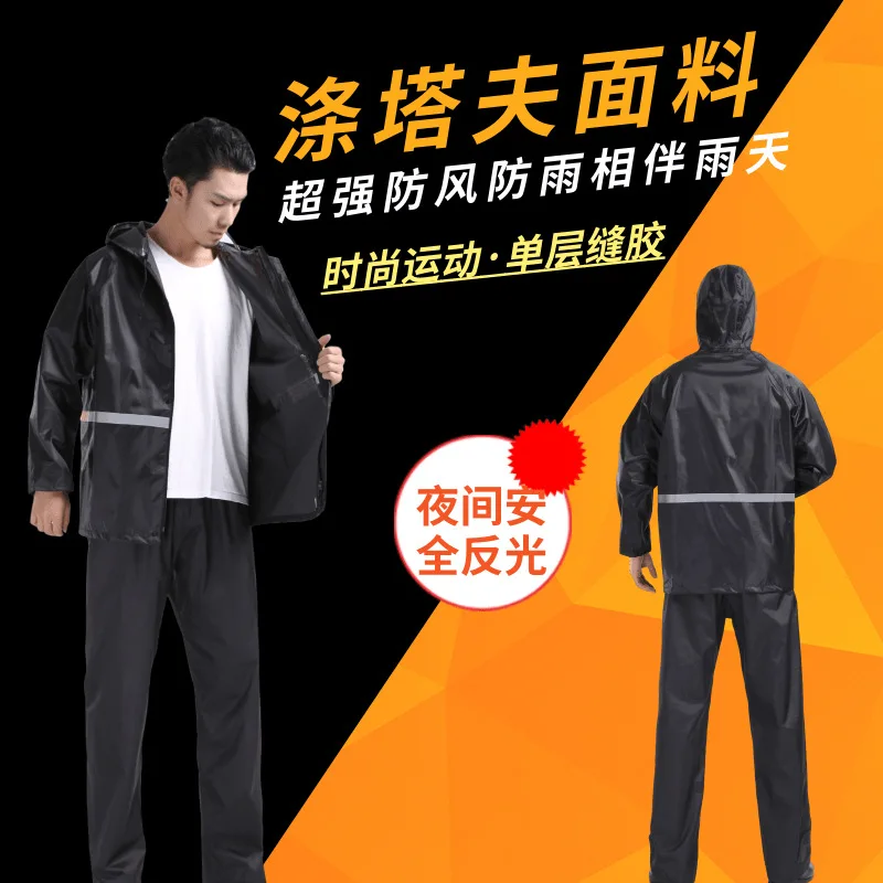 

Outdoors Scooter Pants Jacket Raincoat Women Waterproof Motorcycle Poncho Coat Rain Coat Men Impermeables Rain Gear BW50YY