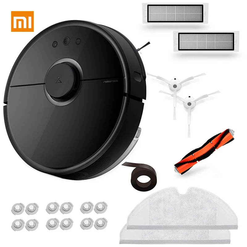 [Быстрая ] робот-пылесос Xiaomi Roborock S50S55 с 2 зонами, автоматическая очистка, влажная швабра, управление приложением - Цвет: S55 P4