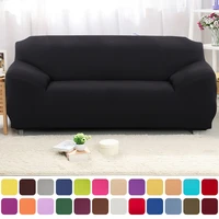 1234 seater solid color plush thicken elastic sofa cover universal sectional slipcover stretch couch cover for living room