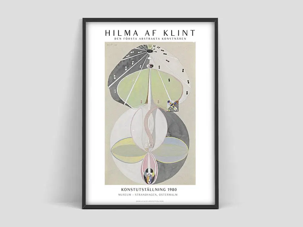 Hilma af Klint плакат печати абстрактная живопись шведский искусство в скандинавском