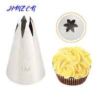 1m stainless steel nozzle open star tip pastry cookies tools icing piping nozzles cake decorating cupcake creates drop flower